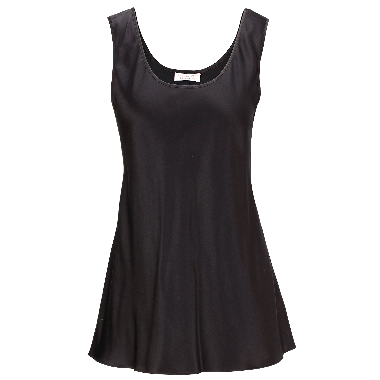 Damen Seidentop - Sloane Street - schwarz