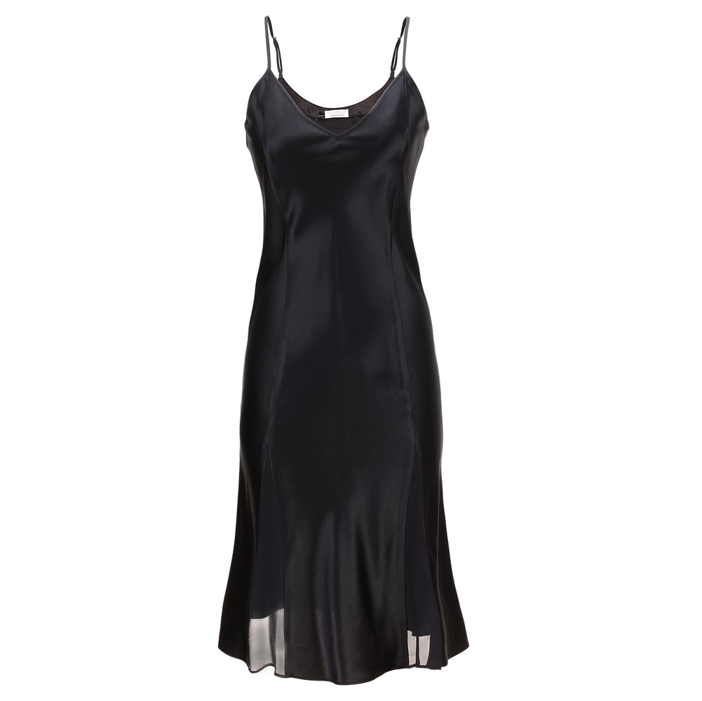 Seiden Negligee kurz - Sloane Street - schwarz