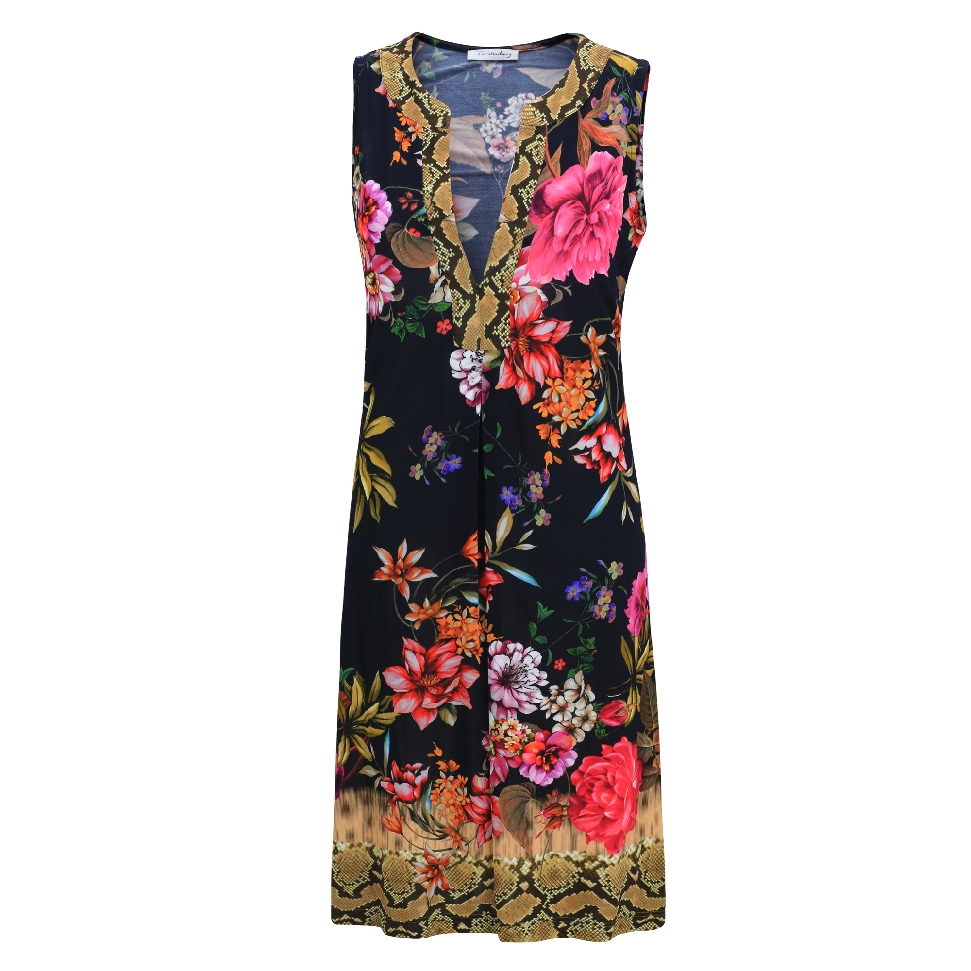 Kleid mit V-Ausschnitt 