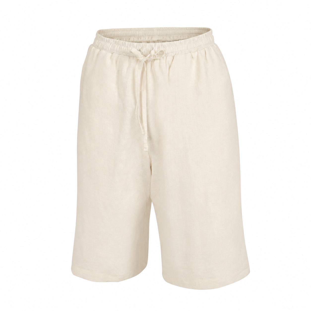 Leinen-Bermudashorts