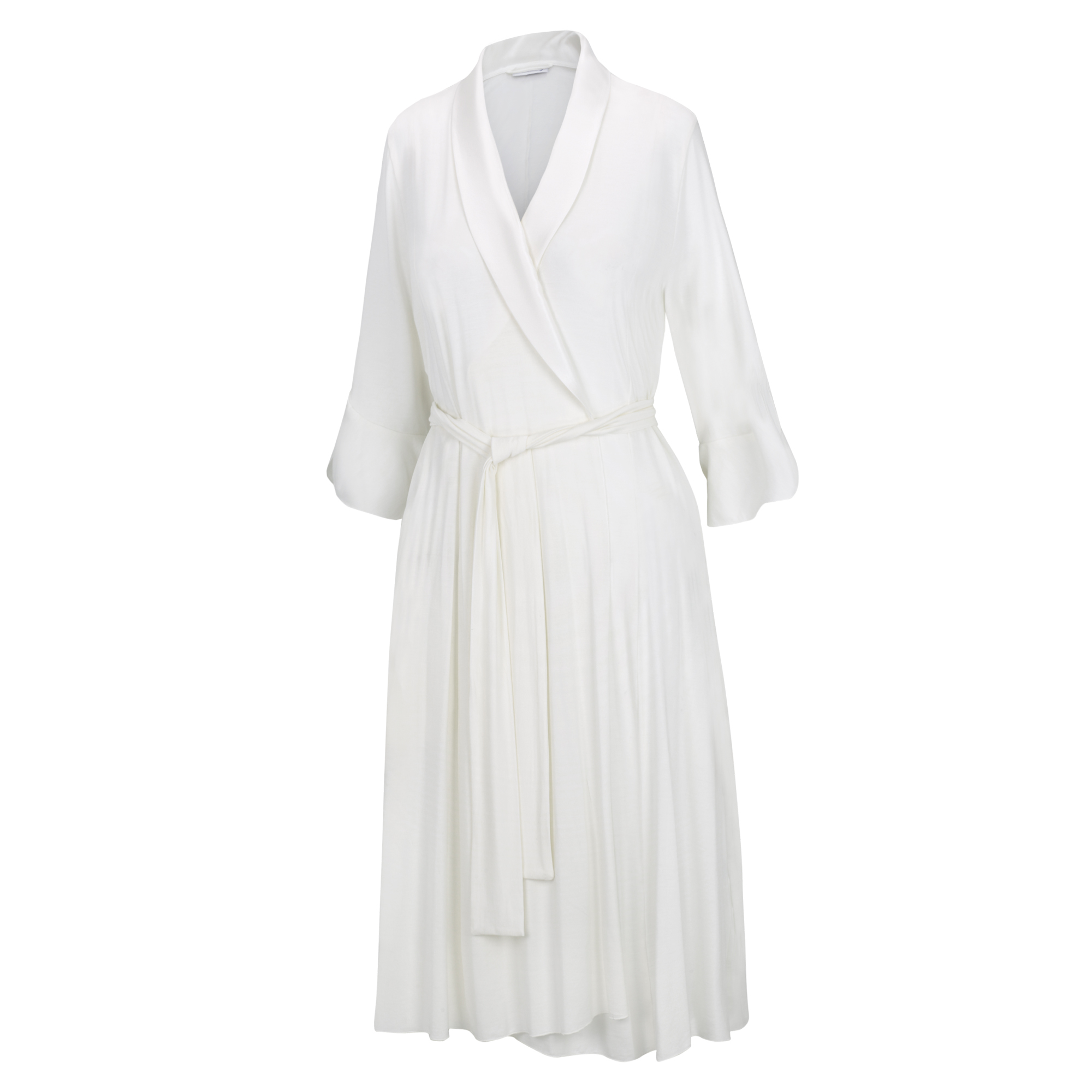 Kurzer Wickelmantel mit Volantärmel