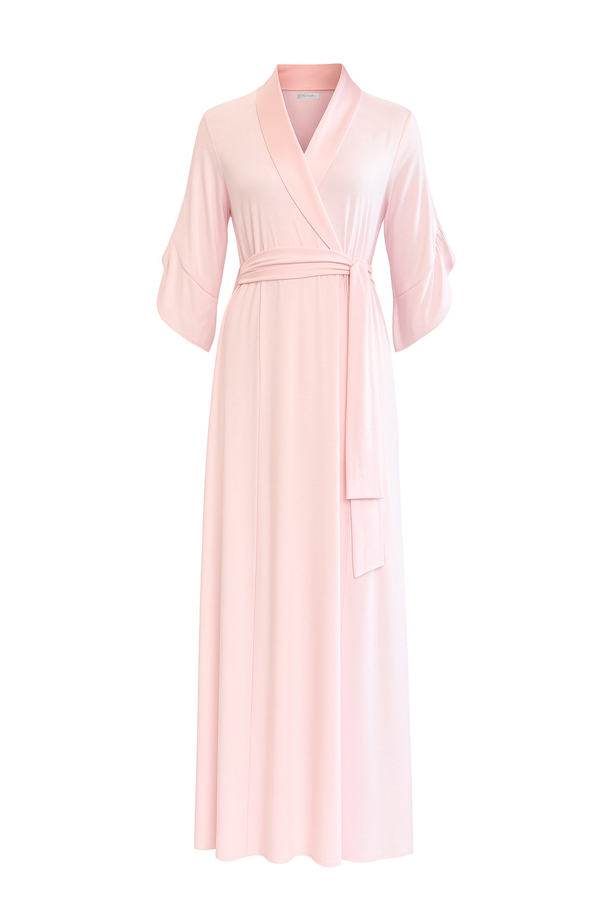 Wickelmantel mit Volantärmel