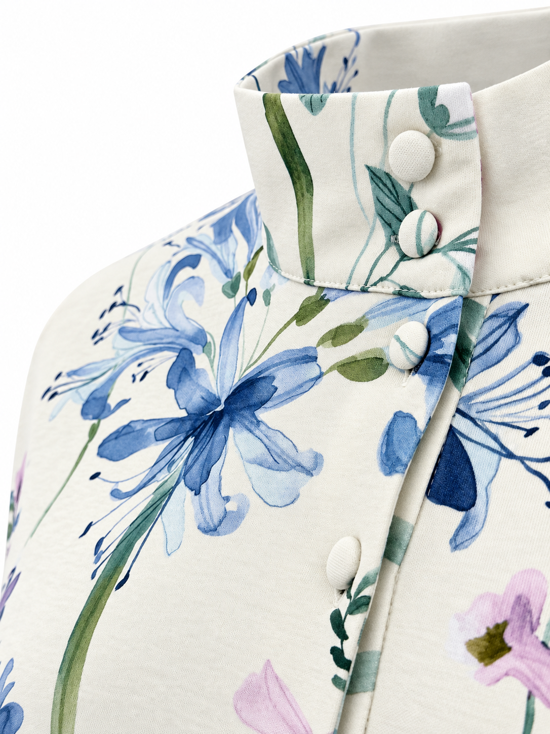 Longshirt mit Knopfleiste