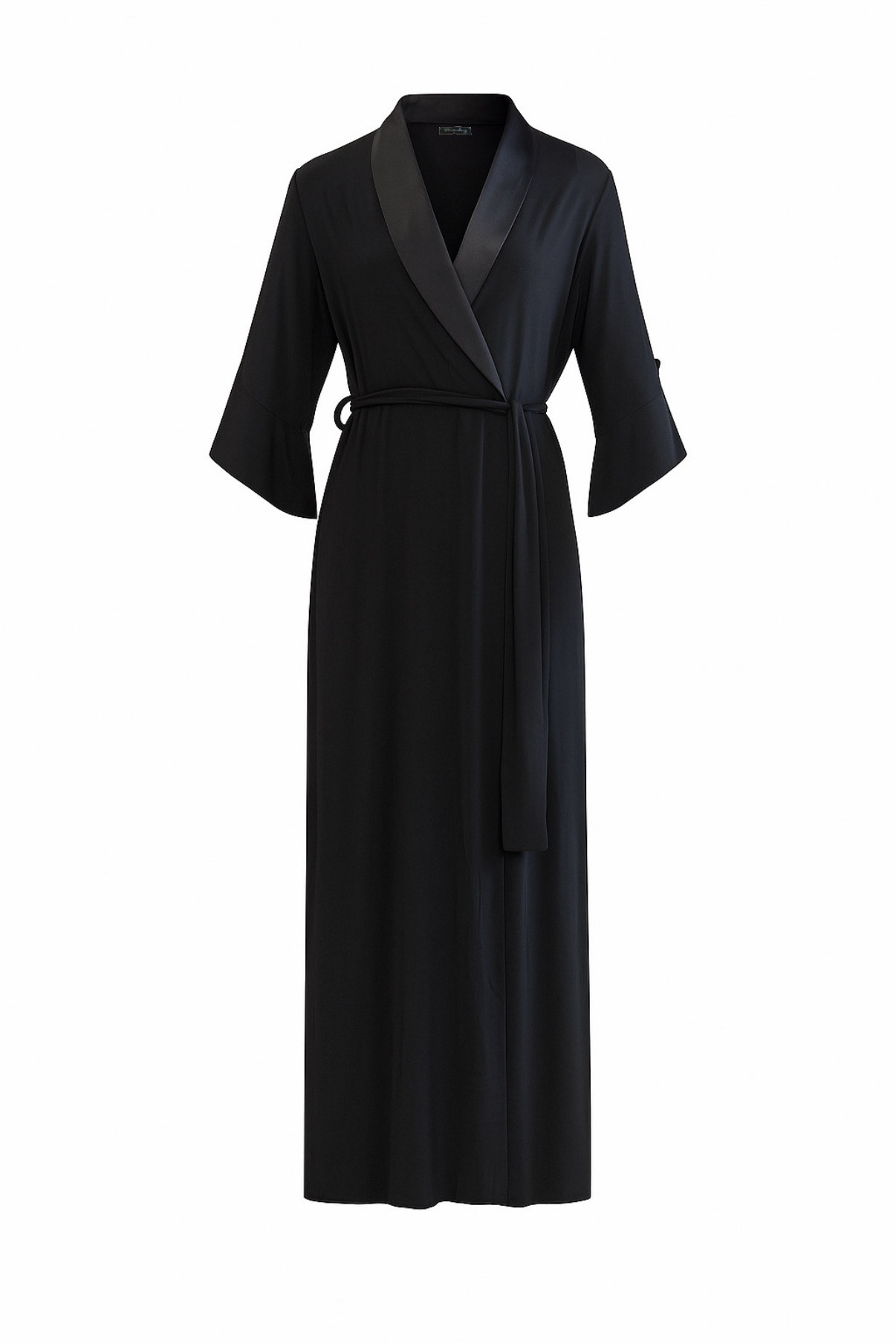 Wickelmantel mit Volantärmel