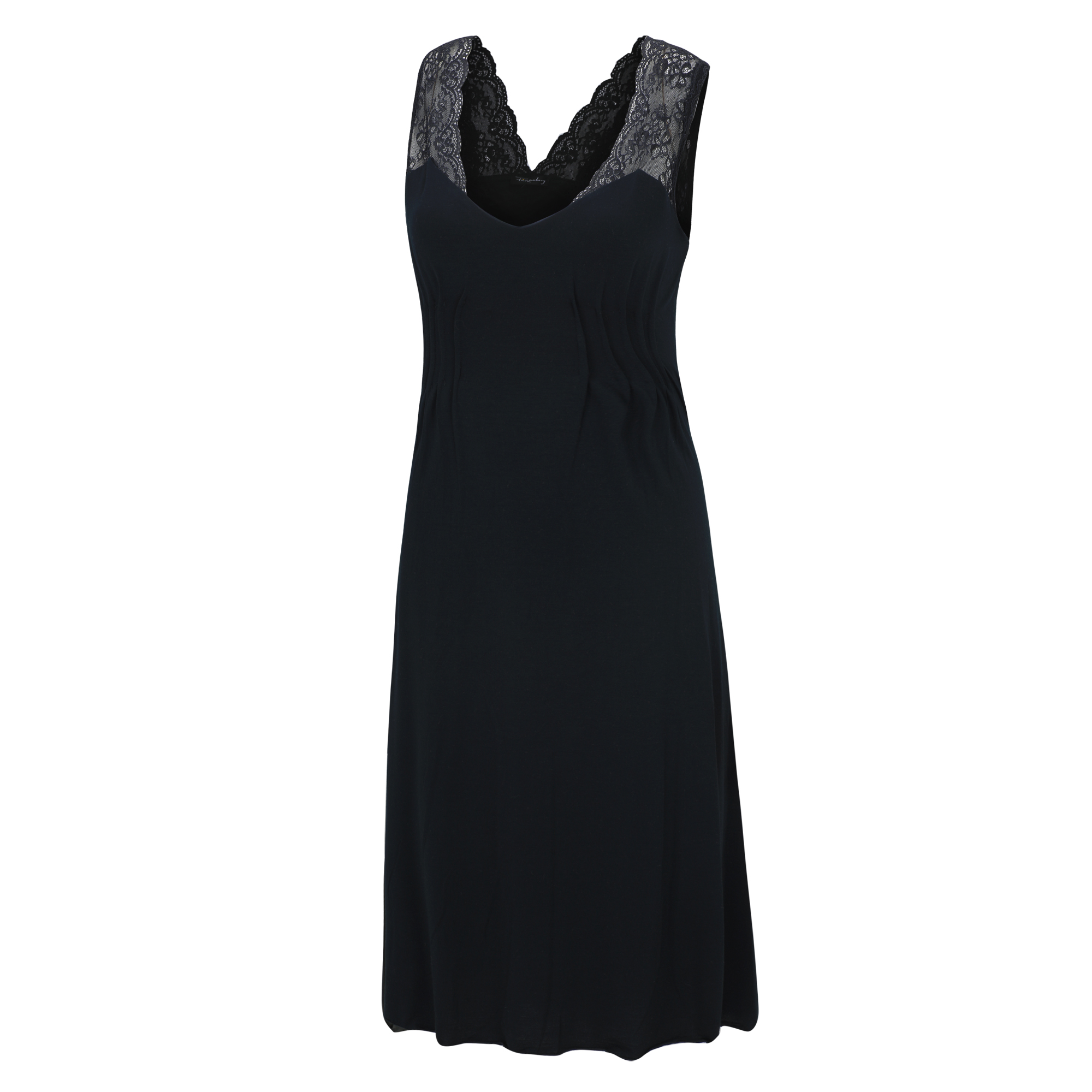 Nachthemd mit breiten Spitzenträgern